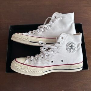 White Converse Chuck 70 High-Top Sneakers Size 8 Men’s / 10 Women’s